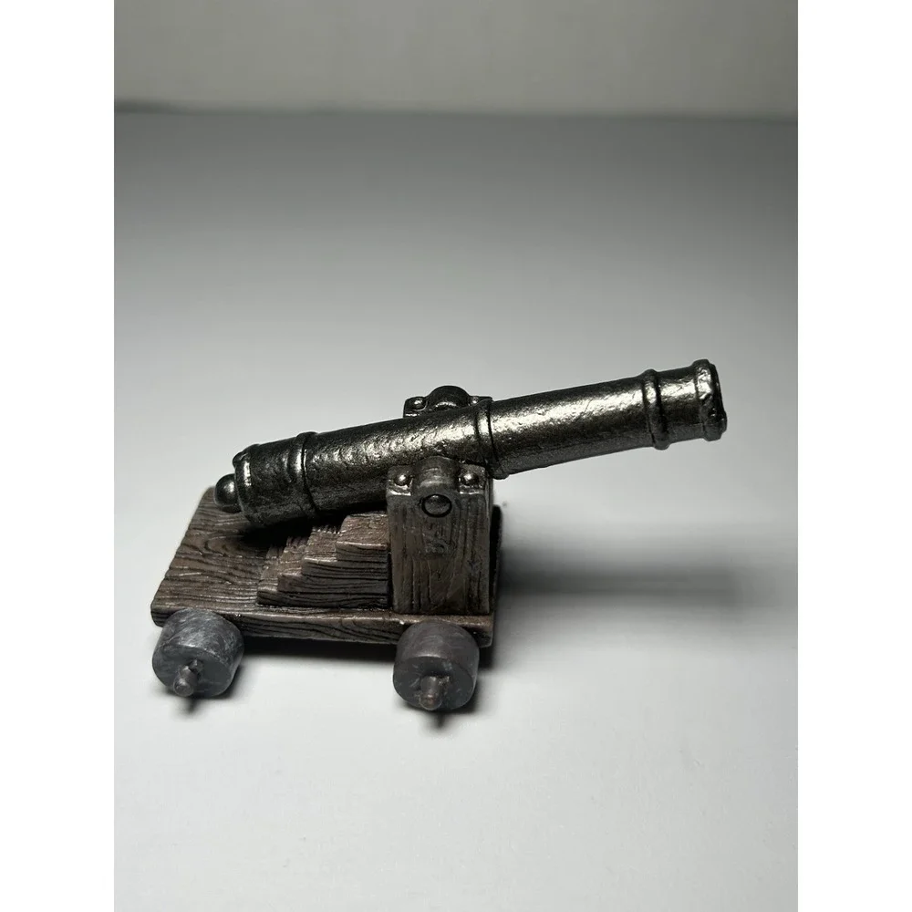 Vtg Penn Craft Cast Iron Mini Cannon Pirate Ship 3